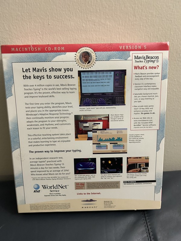 Mavis Beacon Teaches Typing 5 Macintosh CD-ROM New Sealed gallery