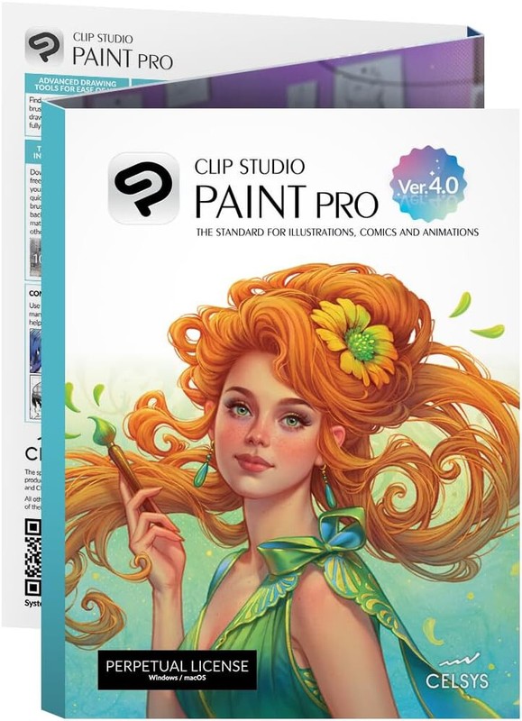 CLIP STUDIO PAINT PRO - Version 4 | Perpetual Lic - Retail Pack w/ Bonus Brushes gallery