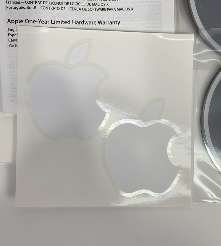 Lot of 10 Apple Mac OS X 10.5.2 Mac Pro Install Disc 1 & 2 + Stickers User Guide gallery