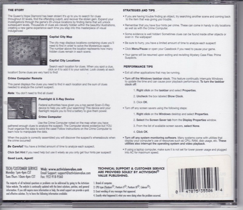 Activision Mystery Case Files: Prime Suspects (PC, 2006) gallery