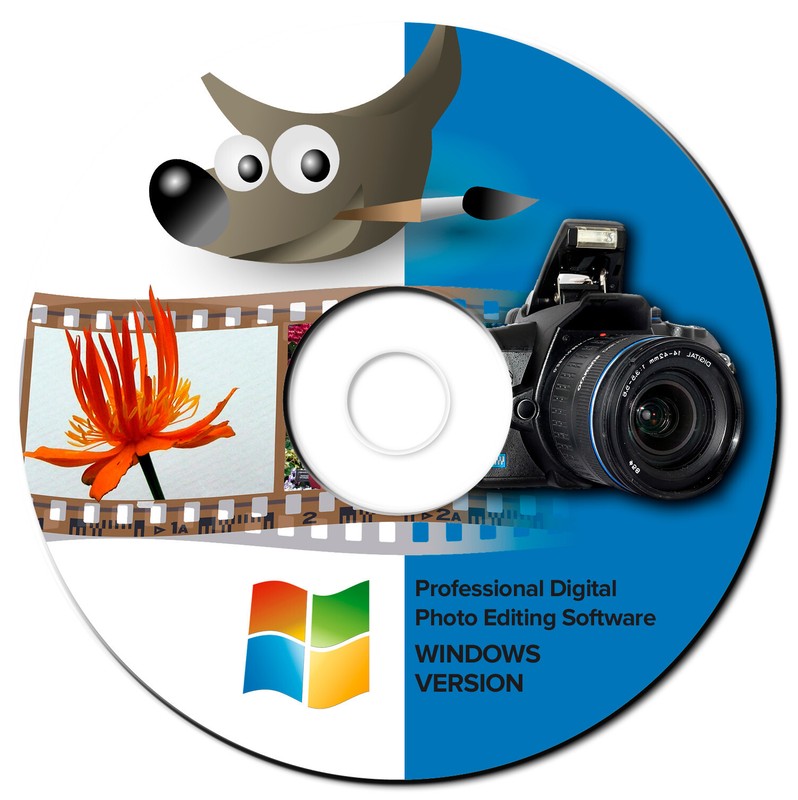 NEW PRO Photo Graphic Design Image Editing Software-GIMP-w Photo shop Guide-CD