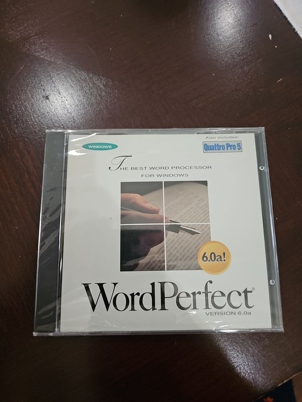 New 1994 WordPerfect Version 6.0a! With Quattro Pro 5