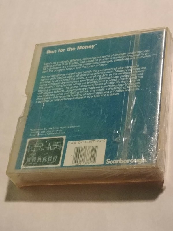 Commodore 64 and ATARI48K Rare Combo Game RUN FOR THE MONEY by Scarborough gallery