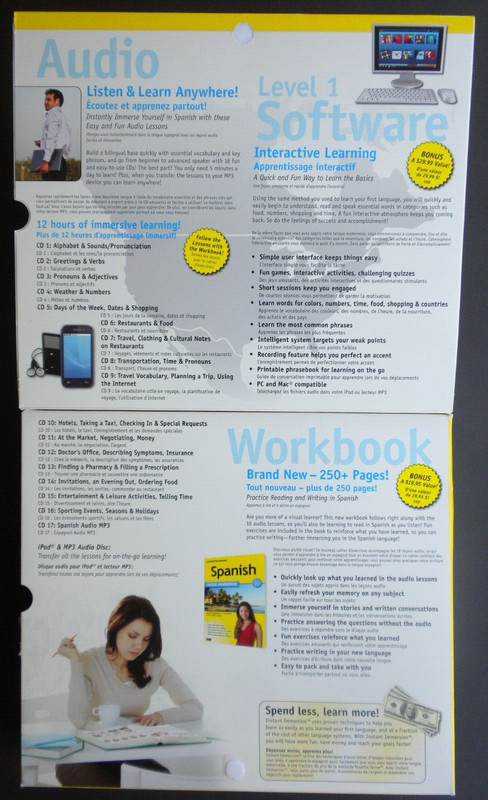 Speak SPANISH Deluxe Edition INSTANT IMMERSION 16 Audio CDs + 288-page WORKBOOK gallery