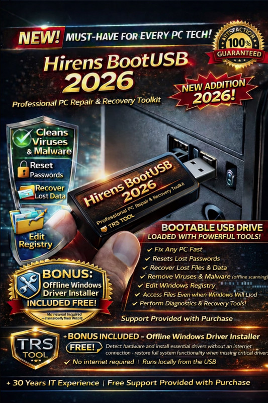 Hiren’s BootCD PE Bootable USB | PC Repair &PC Diagnostic Toolkit 2026 gallery