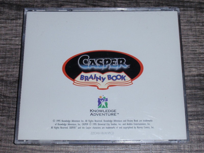 Casper Brainy Book PC/Mac CD-ROM 1995 Knowledge Adventure Windows 3.1 Power Mac gallery