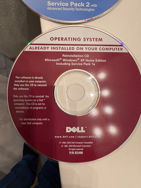 Dell Windows XP Home Edition With SP2 Service Pack 2 Reinstallation CD
