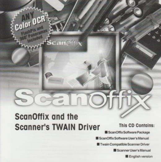 ScanOffix PC CD graphics image editing fusion morphing panoramic albums present