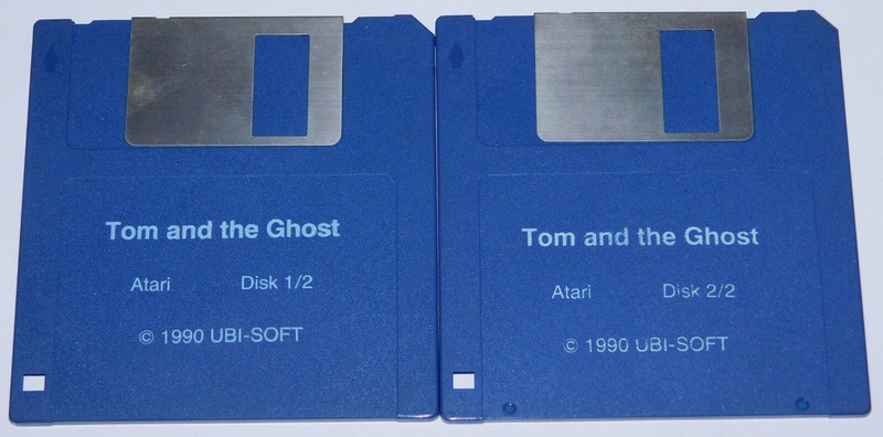 Tom and the Ghost Ubisoft UBI-Soft Game Game Atari ST 2x 3.5" DD Floppy Disk