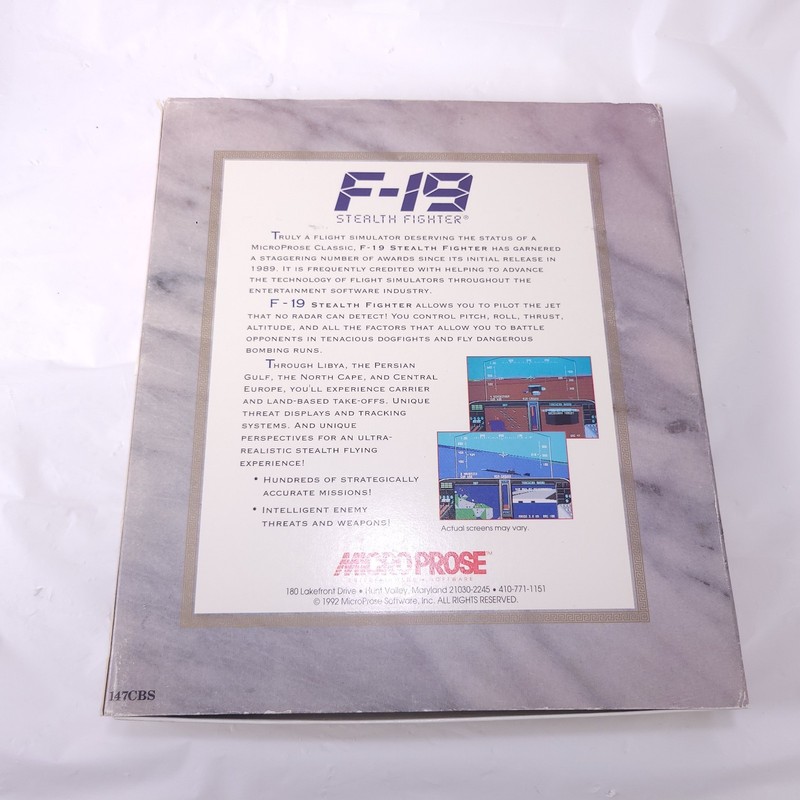 F-19 Stealth Fighter Micro Prose PC Game gallery