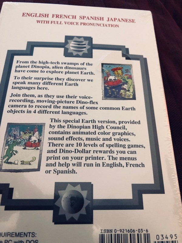 EARTH WORDS FOR ALIEN DINOSAURS Super Multimedia Version Voice In 4Languages NEW gallery