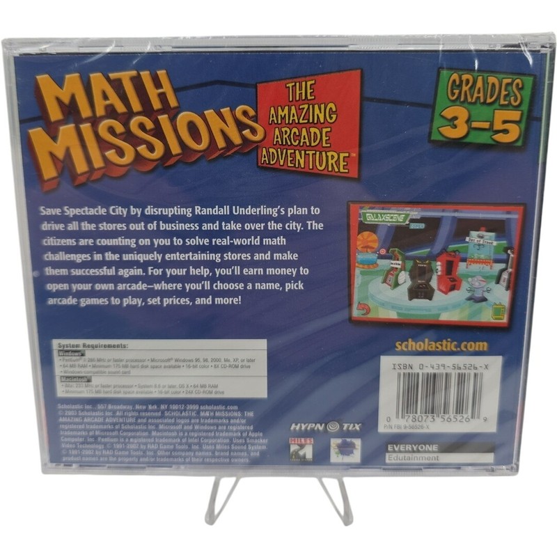 Math Missions The Amazing Arcade Adventure MAC PC CD-ROM Game Grades 3–5 gallery