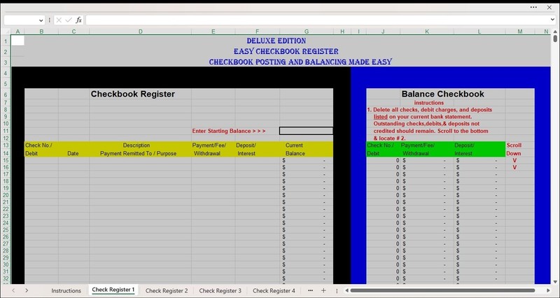 Telephone Address Book Excel Spreadsheet for PC or Android +FREE Checkbook Reg. gallery
