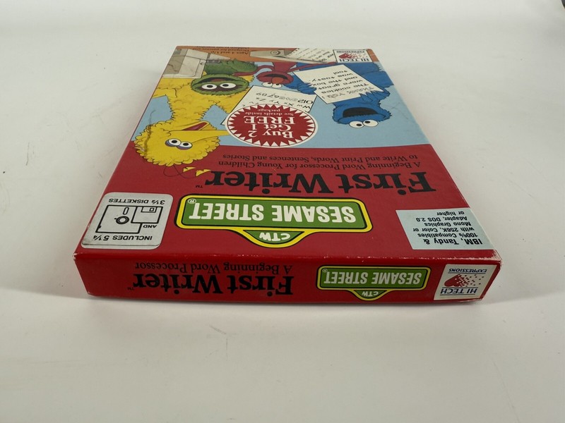Sesame Street First Writer: A Beginning Word Processor for Children IBM Game EUC gallery