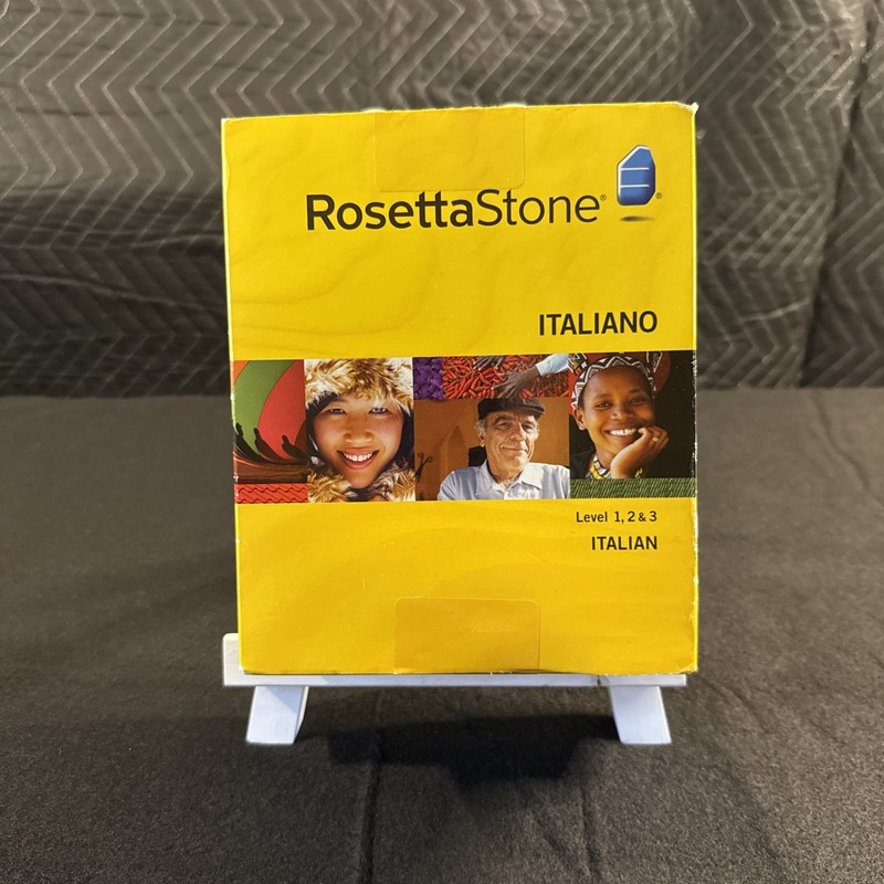 Rosetta Stone Italian Language Course Level 1 2 3 CD Sealed Box Ver 3 Win / Mac