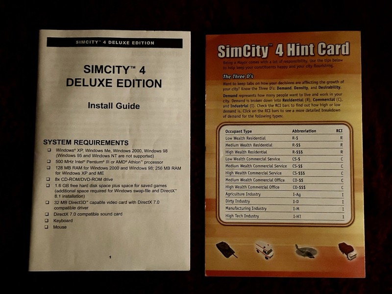 CIB EA Games SimCity 4 Deluxe Edition AND the Sims 3 included for CD-ROM gallery