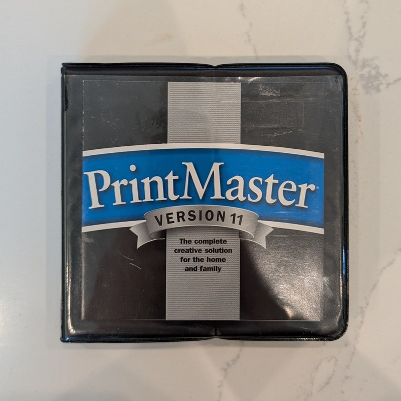 Printmaster Platinum 11 Broderbund 8 Disc Set Art Program Windows 95 98 2001