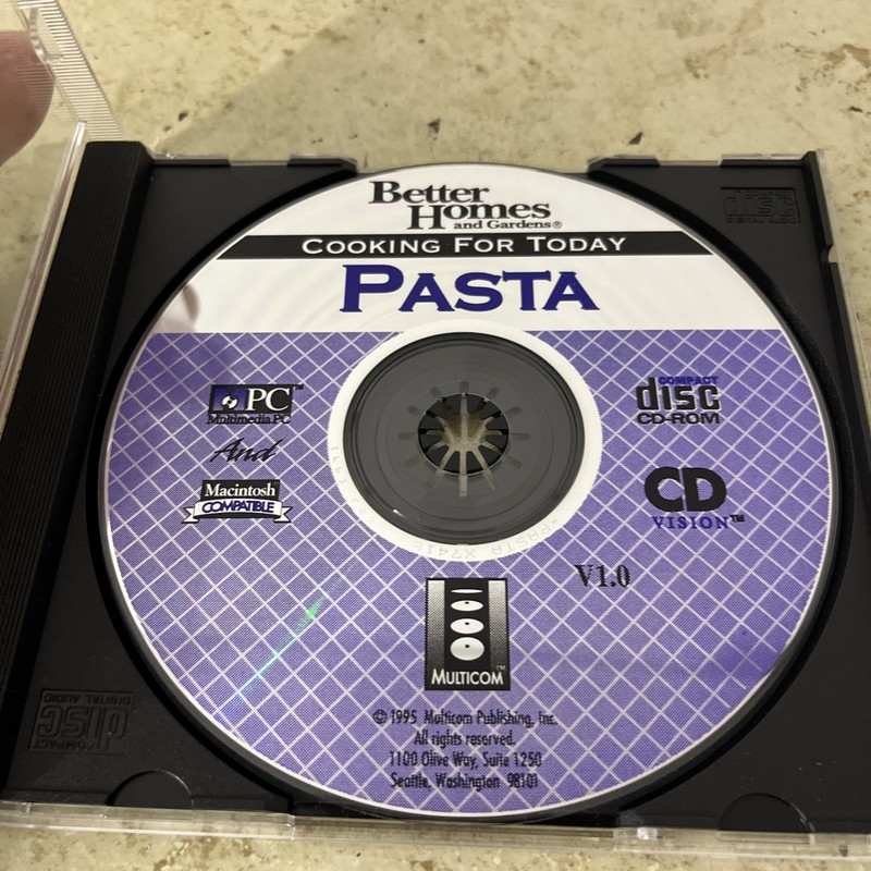 Better Homes and Gardens Cooking For Today Pasta (1995, Cd-ROM) gallery