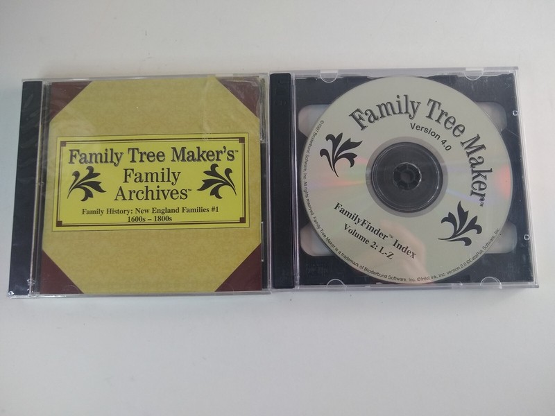 Family Tree Maker 4.0, Archives History: New England Families #1: 1600s-1800s PC