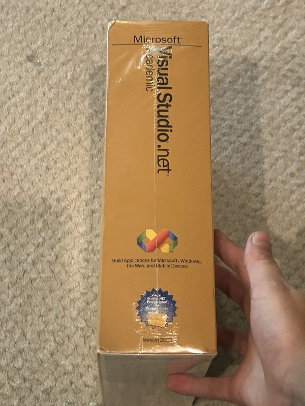 Factory sealed Microsoft Visual Studio .NET Academic 2003 gallery