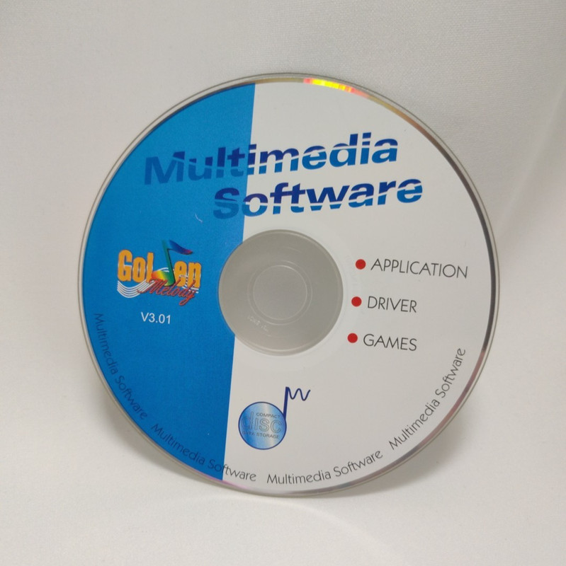 Vintage Multimadia Software Package – Golden Melody V3.01 – App, Driver, Games
