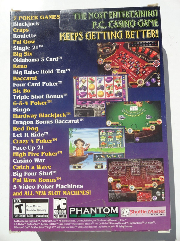 Reel Deal Casino High Roller PC CD-Rom by Phantom EFX PC CD-ROM NEW SEALED gallery