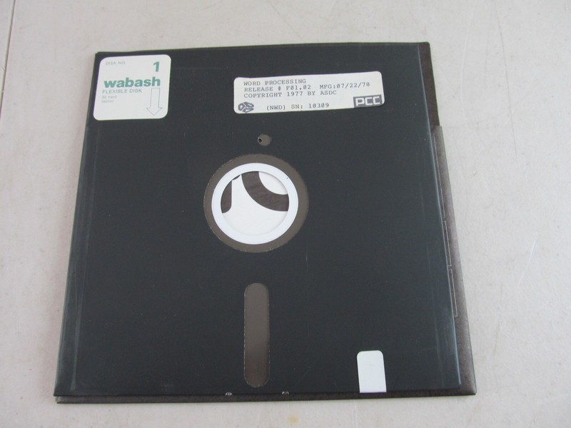 MITS Pertec PPC Word Processing F01.02 8 Inch Floppy 70s Altair Era Vintage gallery