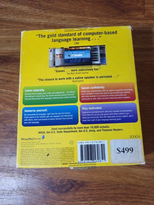 Rosetta Stone Version 4 Level 1-5 Learn to Speak Spanish Español No Headphones gallery