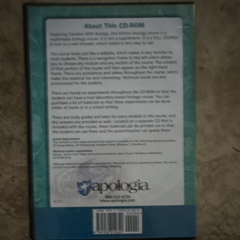 Apologia Exploring Creation with Biology 2nd Edition Full Course CD-ROM gallery