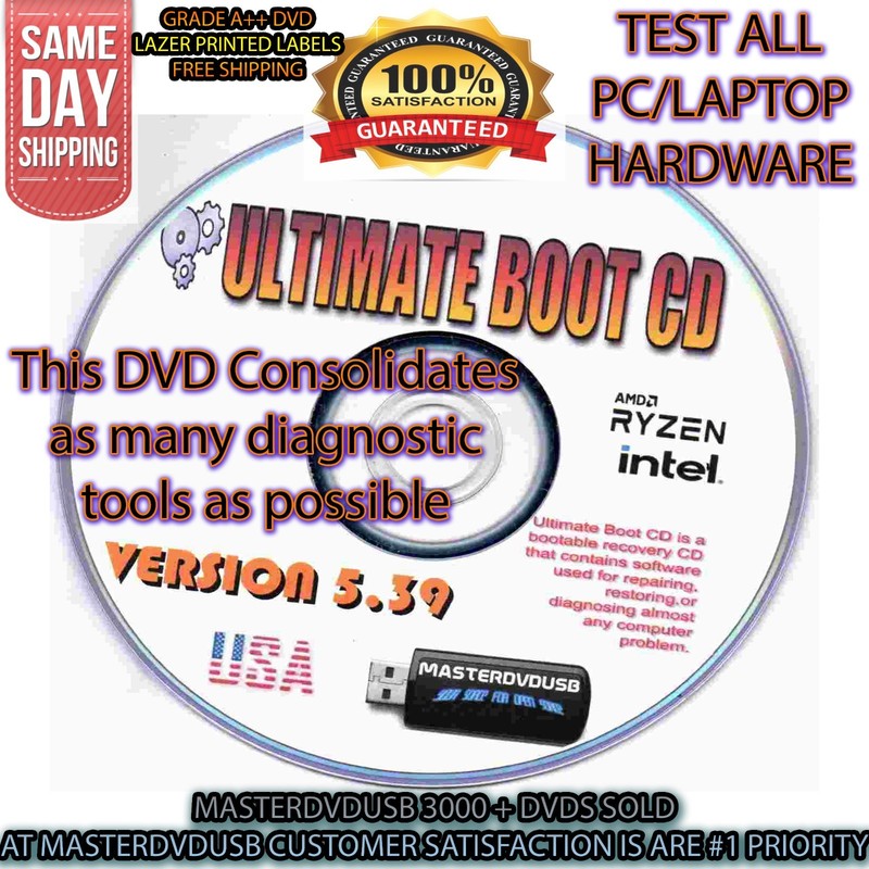 Ultimate Boot CD (UBCD) Latest Version – PC Diagnostic & Repair Tools – 32/64BIT