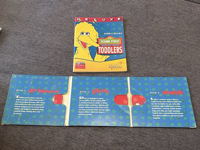 Sesame Street Learning Series Toddlers Cd Rom