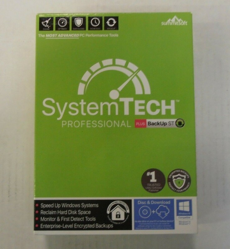 Summitsoft System Tech Professional sealed retail box CD & Download