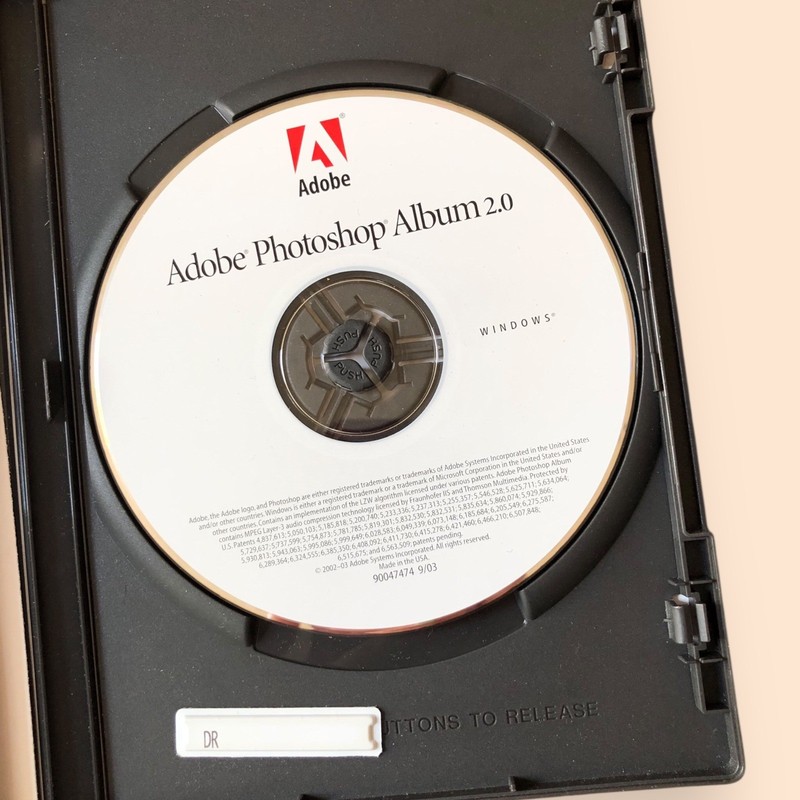 Adobe Photoshop Album 2.0 For Windows 2003 Adobe Systems Case, CD, Manual gallery