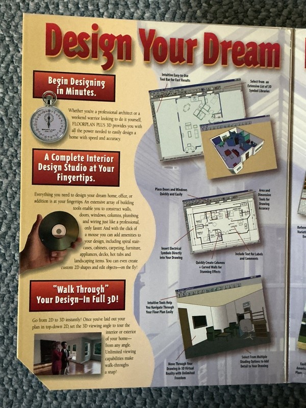 IMSI FloorPlan Plus 3D Garden Designer PC Software. CD’s & Floopy disk gallery