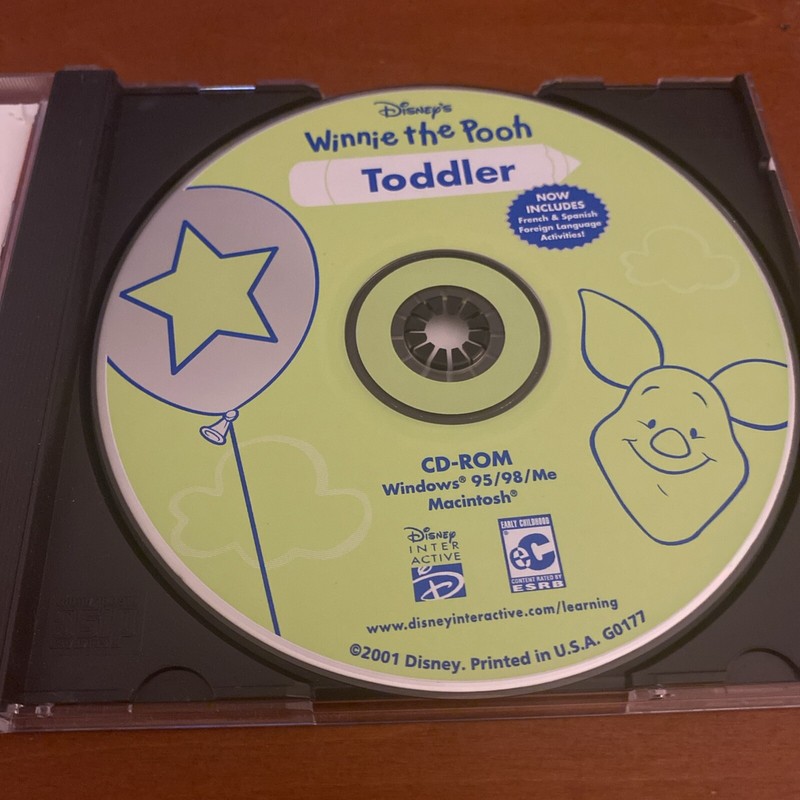 Disney Winnie The Pooh Toddler Learning CD For Windows 95,98,Me/MacOS8.6 thr 9x gallery
