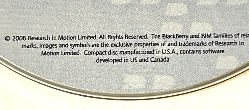 BlackBerry User Tools 2006 CD ROM USA gallery
