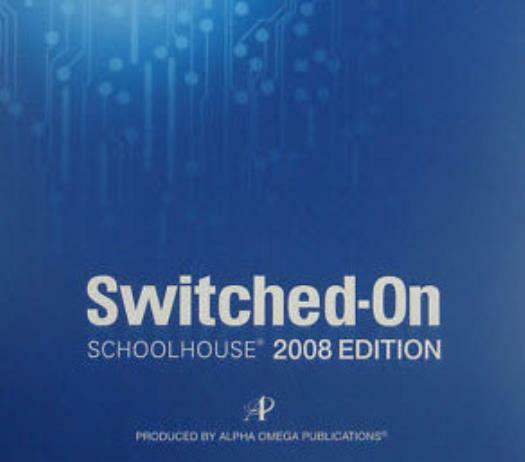 Switched-On Schoolhouse Application CD 2008 w/ Manual PC CD home schooling tools