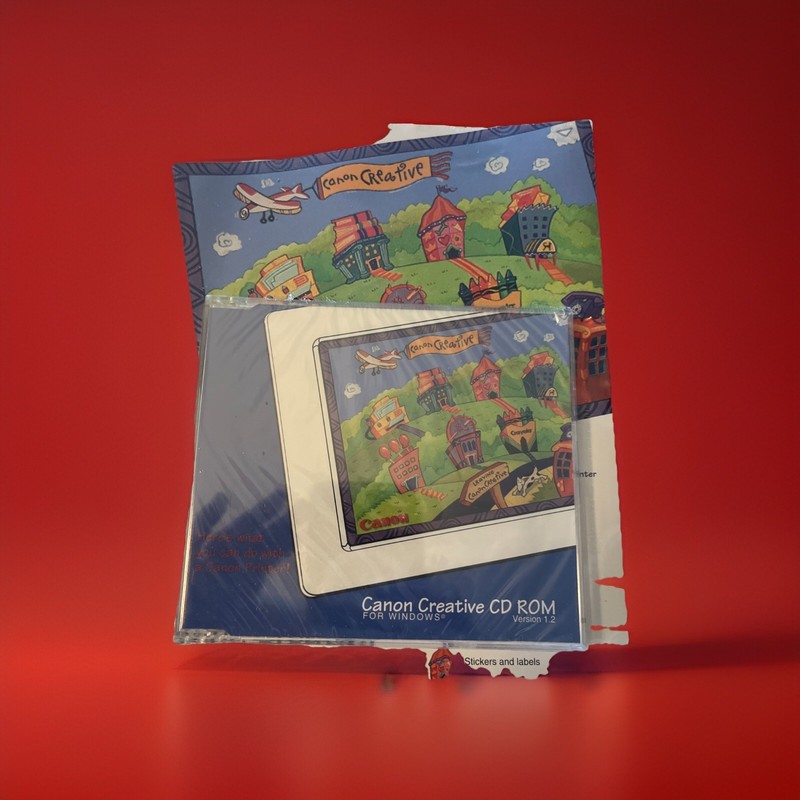 CANON CREATIVE CD ROM – CANON PRINTER STICKERS AND LABELS USER MANUAL & CD ROM