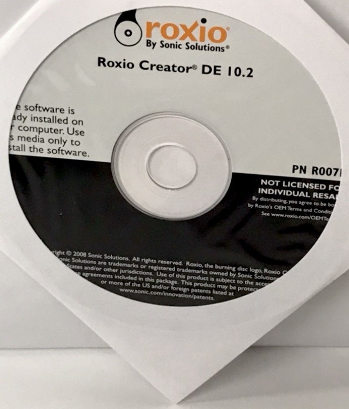 NEW Roxio Creator DE 10.2 Installation Software CD (2008) by:Sonic Solutions gallery