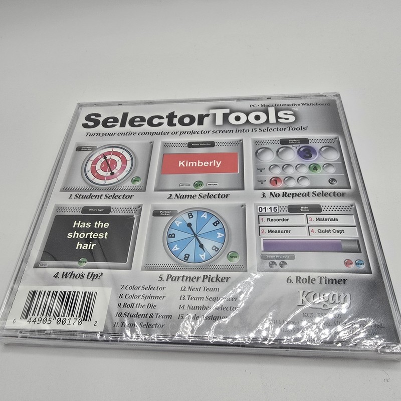 Kagan Selector Tools V 3.0 CD Classroom Management PC Mac Teachers Presentations gallery