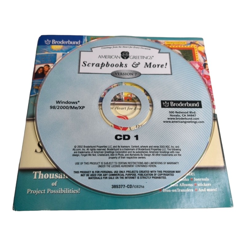 American Greetings Scrapbooks & More CD Version 7 Photo Edition 2002 gallery