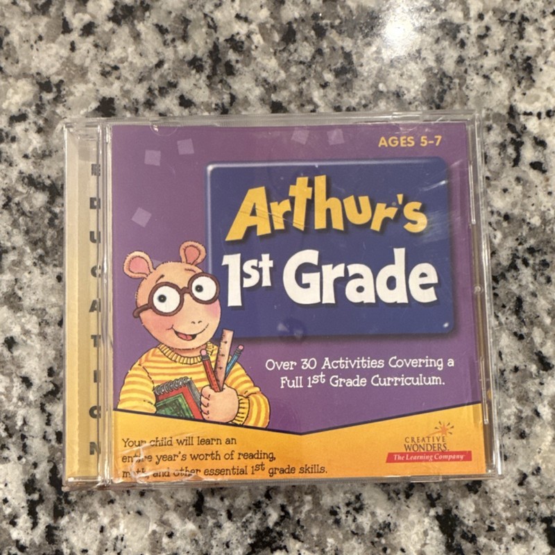 Creative Wonders The Learning Company Arthur’s 1st Grade Bionic Bunny CD Window…