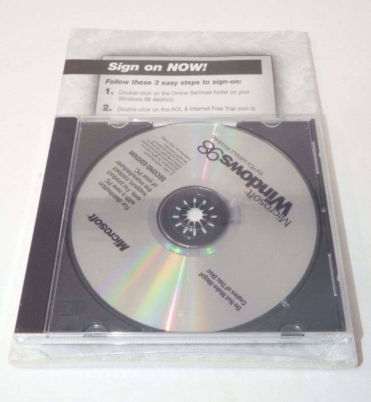 Microsoft Windows 98 – Factory Sealed – Vintage OS
