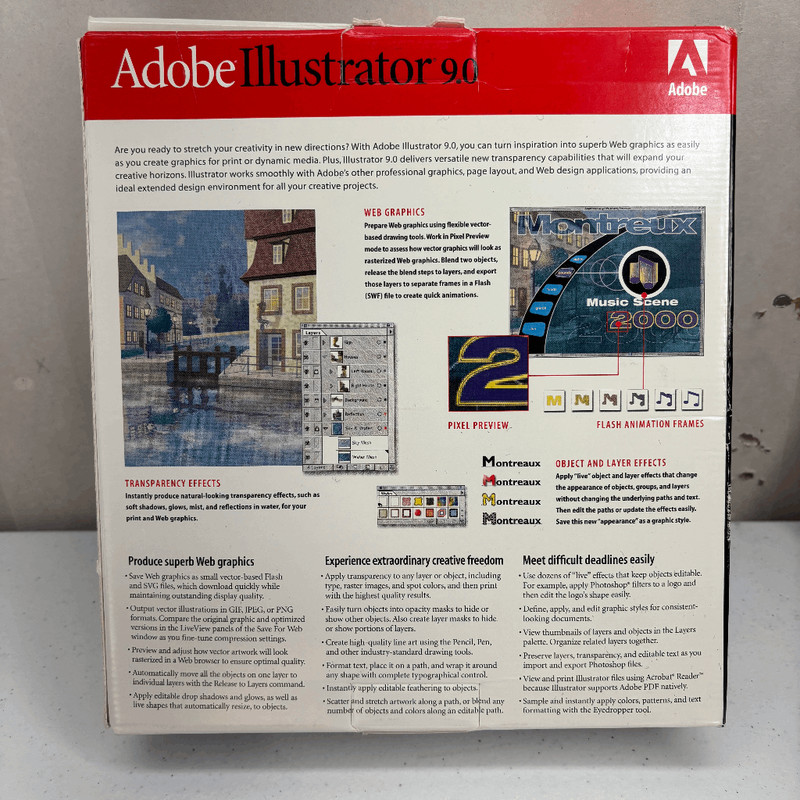 Adobe Illustrator 9.0 Upgrade Big Box Macintosh Mac User Guide + Serial Number gallery