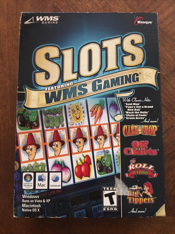 Slots Featuring WMS Gaming (PC/MAC CD, 2006, T) Game Disc, Install Sheet & Box!