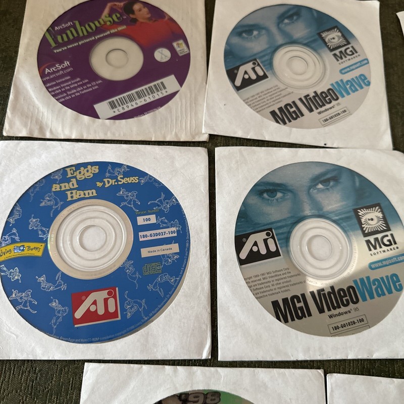 Lot Of Computer Software CD ATI -8 Cd Mixed Lot W/ Microsoft CDs gallery