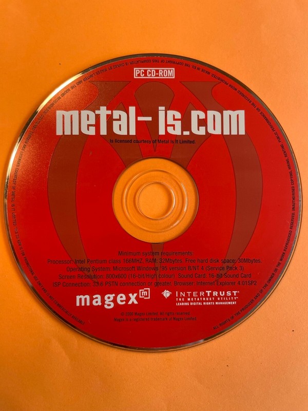 Metal-Is CD-ROM PC CD IRON MAIDEN interview Halford preview song gallery