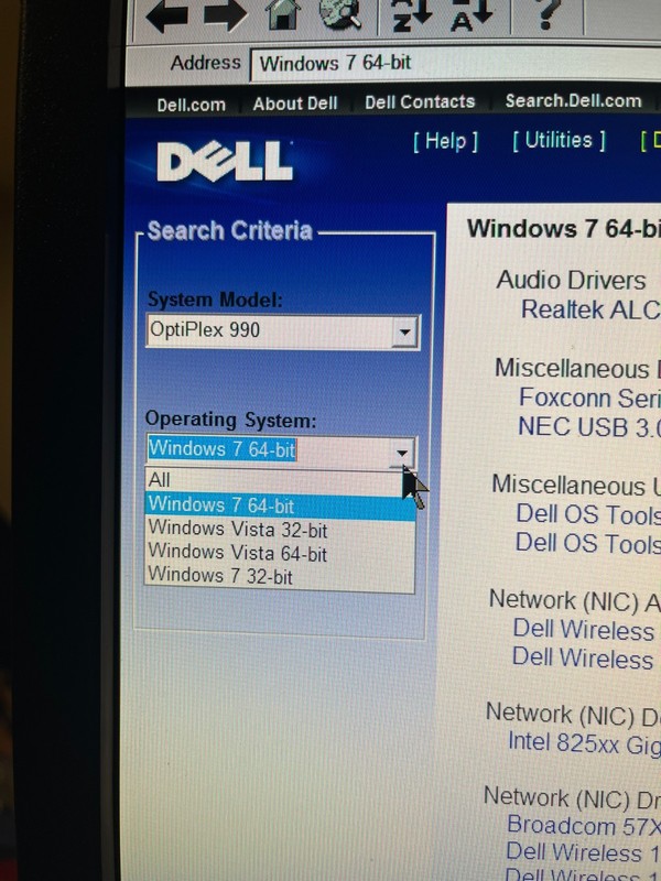 Dell Resource Media DVD for Optiplex 990 w/Broadcom 57xx, Dell Wireless 1520 Dri gallery