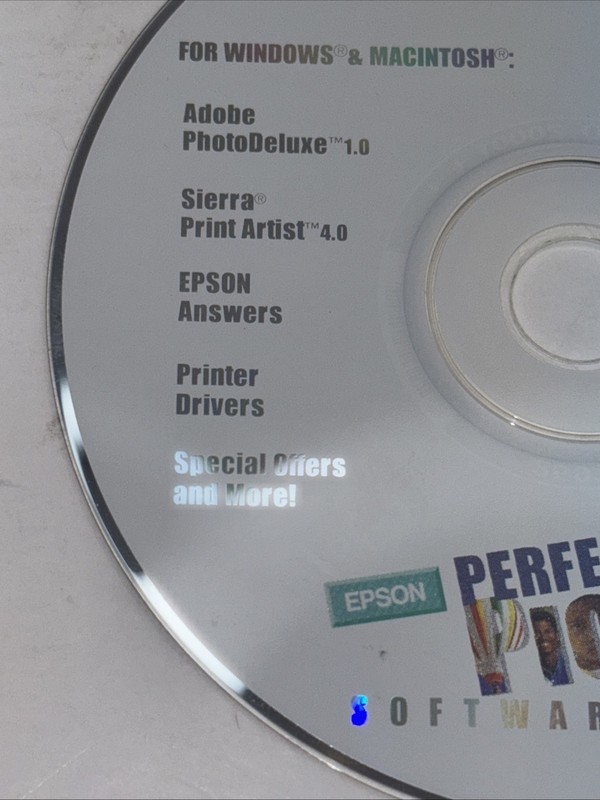 Epson Perfect Picture Software Suite Epson Stylus Color 600 CD-ROM – Windows/Mac gallery