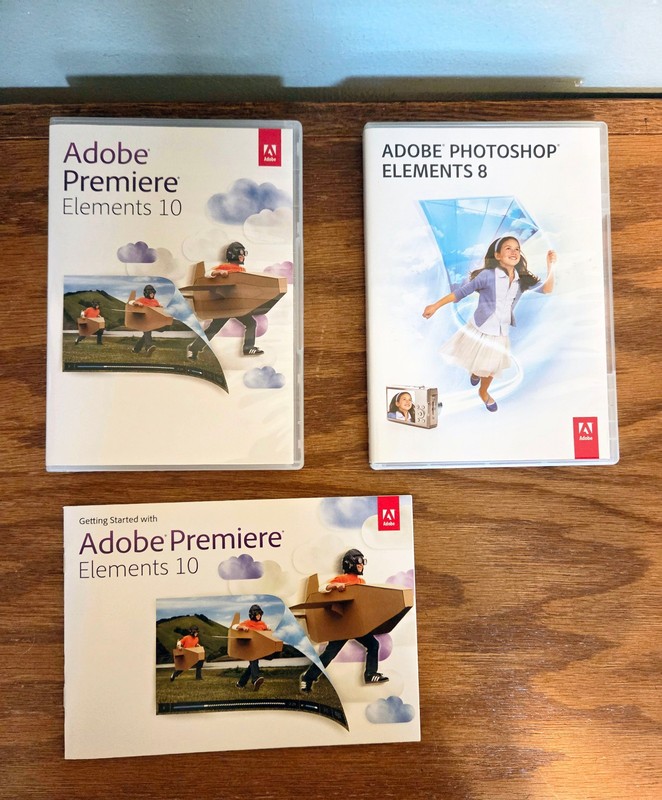 Adobe Premiere Elements 10 (PC / Mac) & Adobe Photoshop Elements 8 (PC) w/ Keys